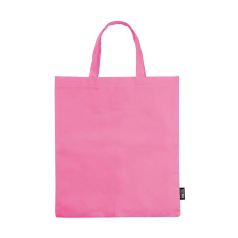 Non-woven draagtas met korte hengsels. Groot drukoppervlak.