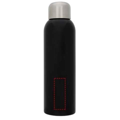 The Guzzle is a sleek-designed water bottle with a screw-on lid for easy opening and closing. The single-walled bottle is perfect for very thirsty moments, as it holds no less than 820 ml. The bottle is made of stainless steel and is therefore robust with a long lifespan. Moreover, the bottle offers enough possibilities for uniquely displaying any logo or message.