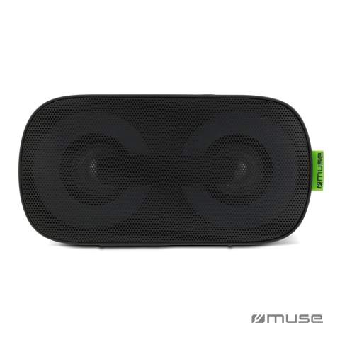 This mobile bluetooth speaker is small, compact and easy to carry. The built-in multicolor disco light creates a mini disco anywhere. Via bluetooth, you can easily listen to the music on your smartphone or tablet. The speaker also has an AUX connection so external devices can be connected.