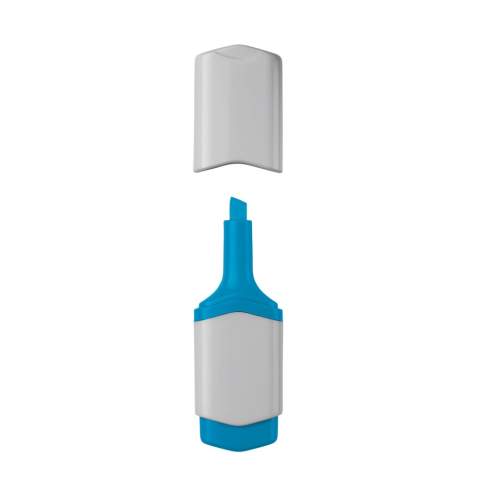 Toppoint design mini highlighter. The coloured details mention the writing colour.
