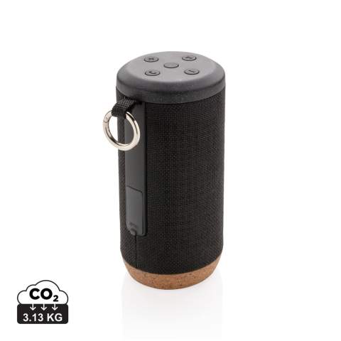 Haut-parleur 10W est fabriqué dans un tissu imperméable résistant IPX 5 et fond en liège. BT 4.2 pour connexion rapide jusqu'à 10 mètres et batterie 2000 mAh qui offre une autonomie allant jusqu'à 6 heures. Le Baia est emballé sans plastique pour éviter tout gaspillage inutile. Modèle déposé®<br /><br />HasBluetooth: True<br />NumberOfSpeakers: 2<br />SpeakerOutputW: 10.00