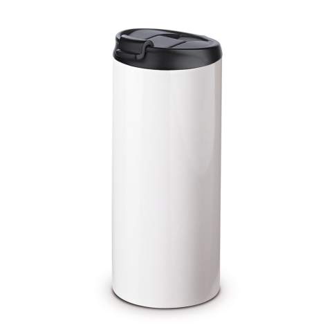 Double walled 100% leak-proof vacuum insulated mug. Big imprint space all-around, designed for sublimation print. Ideal size to grab a coffee on the go. Designed by Toppoint.
