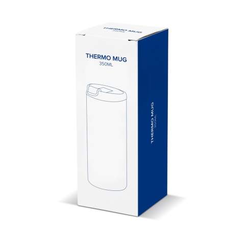 Double walled 100% leak-proof vacuum insulated mug. Big imprint space all-around, designed for sublimation print. Ideal size to grab a coffee on the go. Designed by Toppoint.