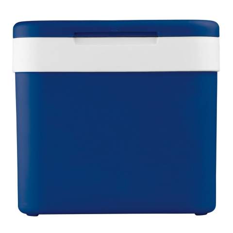 Die klassische Kühlbox ist eine leichte und kompakte Kühlbox. Ideal für den Campingplatz oder um an den Strand mitzunehmen, um dort Speisen und Getränke kühl zu halten. Die Kühlbox hat einen praktischen Griff.