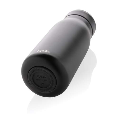 Introducing the Avira Ain mini travel cup - the perfect solution for your on-the-go caffeine needs. With a 150ml capacity, this cup is the ideal size for a quick pick-me-up while you're out and about. Its sleek design and convenient size make it easy to carry in a bag, and its secure lid prevents spills and leaks. Made with RCS (Recycled Claim Standard) certified recycled materials. RCS certification ensures a completely certified supply chain of the recycled materials. Total recycled content: 74% based on total item weight. Including FSC®-certified kraft packaging. Repurpose the box into a phone holder, pencil holder or flower pot!<br /><br />HoursHot: 5<br />HoursCold: 15