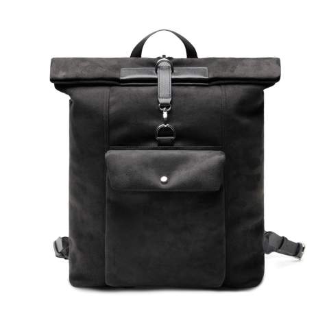 An elegant backpack suitable for any occasion. The backpack is made from recycled faux leather and PU details, adding style while you're on the go. A buckle and magnetic closure provide smooth and secure fastening. The exterior also features a practical outer pocket and a reinforced bottom. The wide opening allows easy access to your belongings, with an inner compartment for a laptop and a smaller zippered pocket for organised storage. Certified by RCS (Recycled Claim Standard), which ensures that the entire supply chain of recycled materials is certified. The total percentage of recycled material is based on the product’s total weight. This product contains 44% RCS-certified recycled polyester and 5% RCS-certified recycled PU.<br /><br />FitsLaptopTabletSizeInches: 15.0