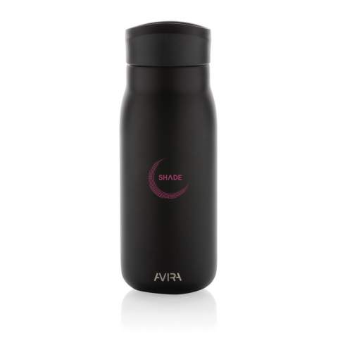 Introducing the Avira Ain mini travel cup - the perfect solution for your on-the-go caffeine needs. With a 150ml capacity, this cup is the ideal size for a quick pick-me-up while you're out and about. Its sleek design and convenient size make it easy to carry in a bag, and its secure lid prevents spills and leaks. Made with RCS (Recycled Claim Standard) certified recycled materials. RCS certification ensures a completely certified supply chain of the recycled materials. Total recycled content: 74% based on total item weight. Including FSC®-certified kraft packaging. Repurpose the box into a phone holder, pencil holder or flower pot!<br /><br />HoursHot: 5<br />HoursCold: 15