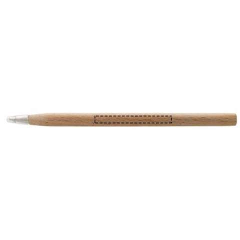 Stylo à bille avec capuchon détachable.