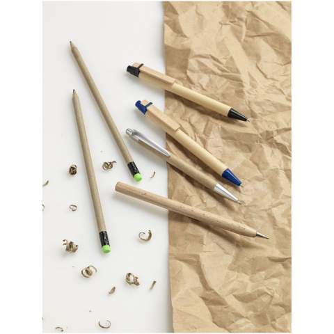 Stylo à bille avec capuchon détachable.