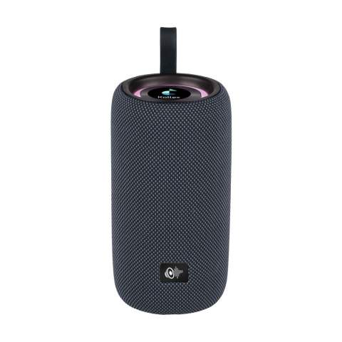 Portable, wireless 16W Bluetooth (5.4) speaker with RGB 6 LED lights. This compact but powerful speaker has dual 8W speakers, impressive sound with rich bass and an atmospheric RGB light show. Ideal for at home, an outdoor party or on the go. The speaker is equipped with 6 LED lights with 4 different colours that provide a dynamic RGB light show and a festive atmosphere. Play music via Bluetooth, USB, TF card or enjoy FM radio, so you always have access to your favourite songs. Charging time 5 hours. At 70% volume and without using the RGB light, the party box has a battery life of 2.5 hours. With the light on, the speaker lasts 2 hours. TWS functionality to connect two speakers wirelessly. Wireless range up to 10 metres. Input: 5V/1A. Charging port: USB-C and USB-A. Includes carrying loop, built-in 1200 mAh Li-Ion battery, USB-USB-C charging cable and user manual. Packed individually.