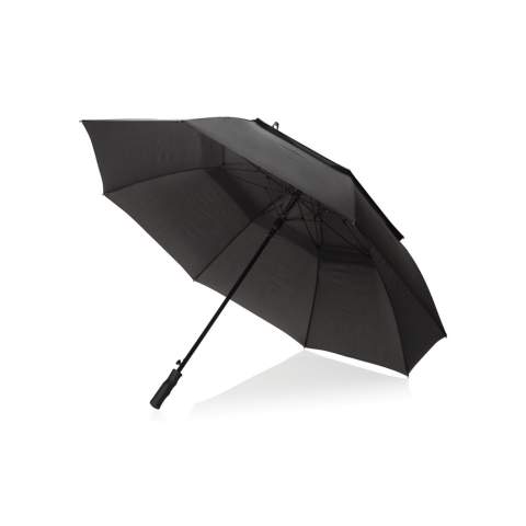 Parapluie tempête Swiss Peak AWARE™ Tornado 30", durable et fiable, composé d'une armature en métal, de baleines en fibre de verre et d'une poignée en caoutchouc. Il dispose d'une fonction anti-tempête pour les conditions météorologiques difficiles et est livré avec une pochette Swiss Peak pour un rangement facile. Ouverture automatique et fermeture manuelle. En outre, le parapluie est doté d'un traceur AWARE™ qui valide l'utilisation de matériaux recyclés, ce qui en fait le meilleur choix. De plus, 2 % des recettes de chaque produit Aware™ vendu sont reversés à Water.org.<br /><br />UmbrellaMechanism: Ouvrir automatiquement, fermer manuellement<br />IsStormproof: true