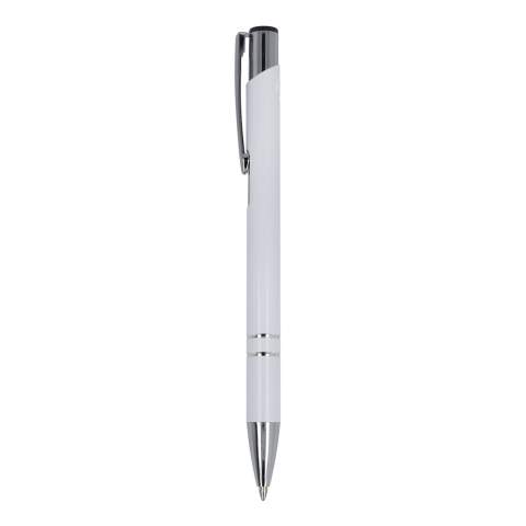 Die aus recyceltem Aluminium gefertigte Version unseres beliebten Alicante-Kugelschreibers mit glänzender Oberfläche; ein eleganter Aluminium-Kugelschreiber mit zwei Ringen im Korpus, die ihm eine besondere Note verleihen. Der Stift wird mit schwarzer Schreibtinte geliefert.