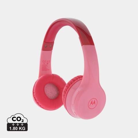 Conçu specifiquement pour enfants avec des couleurs flash et une construction flexible, robuste et antichoc. Pour protéger des jeunes oreilles le son est limité à 85 dB, et les coussins sont sans-BPA et anti-alergie. Capable de brancher jusqu'à 4 casques simultanément. Bluetooth et microphone pour fonction mains-libres.  15 heures d’autonomie de la batterie avec une seule charge. Vendu avec sa câble 3,5mm pour ecoute sans charge.<br /><br />HasBluetooth: True