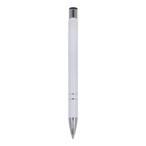 Die aus recyceltem Aluminium gefertigte Version unseres beliebten Alicante-Kugelschreibers mit glänzender Oberfläche; ein eleganter Aluminium-Kugelschreiber mit zwei Ringen im Korpus, die ihm eine besondere Note verleihen. Der Stift wird mit schwarzer Schreibtinte geliefert.