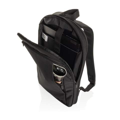 Lernen Sie den Flexpack Aware™ Expandable Slim RPET Backpack kennen. Die perfekte Mischung aus elegantem Design, Vielseitigkeit und Nachhaltigkeit. Dieser ultraschlanke und dennoch erweiterbare Rucksack wurde für moderne Berufstätige entwickelt, die viel unterwegs sind. Er passt sich Ihren Bedürfnissen an und sorgt dafür, dass Ihre wichtigsten Dinge sicher und organisiert sind. Hergestellt aus recyceltem Polyester, in das der AWARE™-Tracer eingebettet ist. 2% des Erlöses jedes mit AWARE™ verkauften Produkts werden an Water.org gespendet. PVC-frei.<br /><br />FitsLaptopTabletSizeInches: 15.6<br />PVC free: true