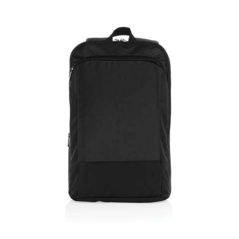 Lernen Sie den Flexpack Aware™ Expandable Slim RPET Backpack kennen. Die perfekte Mischung aus elegantem Design, Vielseitigkeit und Nachhaltigkeit. Dieser ultraschlanke und dennoch erweiterbare Rucksack wurde für moderne Berufstätige entwickelt, die viel unterwegs sind. Er passt sich Ihren Bedürfnissen an und sorgt dafür, dass Ihre wichtigsten Dinge sicher und organisiert sind. Hergestellt aus recyceltem Polyester, in das der AWARE™-Tracer eingebettet ist. 2% des Erlöses jedes mit AWARE™ verkauften Produkts werden an Water.org gespendet. PVC-frei.<br /><br />FitsLaptopTabletSizeInches: 15.6<br />PVC free: true