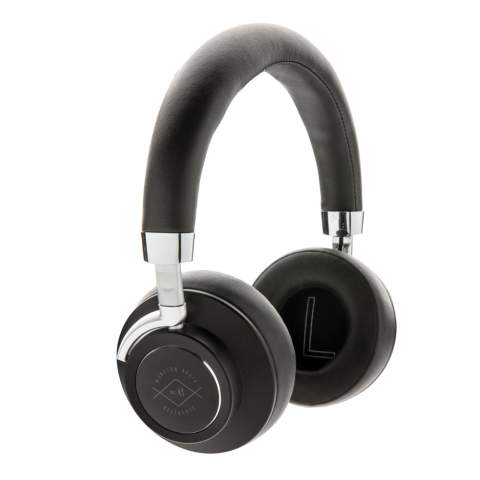 Clear acoustics meets Nordic design with the Aria wireless comfort headphones. The headphones are crafted out of luxurious materials; aluminium and PU. The headphones use BT 4.2 for smooth operation and connectivity. The 250 mAh battery allows you to enjoy up to 8 hours play. With built in microphone to answer calls. The item can be folded flat into the included pouch to enable you to take the headphones wherever you go. Packed in luxury gift box.<br /><br />HasBluetooth: True