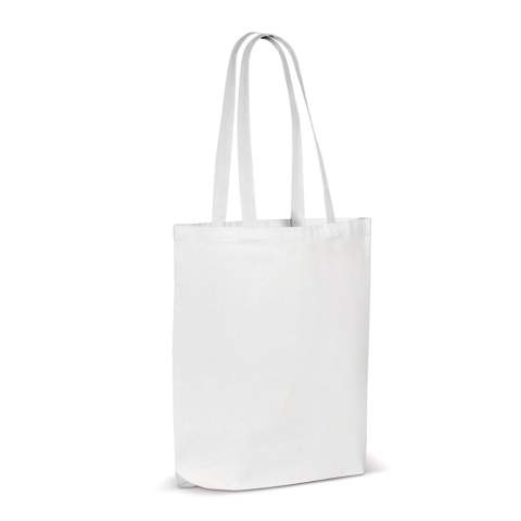Sac longues anses avec soufflet en coton de qualité lourde. Idéal pour les activités promotionnelles et les utilisations quotidiennes, ce sac certifié OEKO-TEX® est un choix au développement durable.