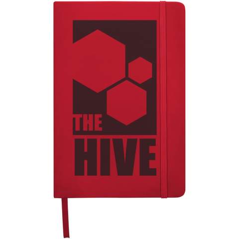 The Spectrum notebook is not only an office essential but also a great opportunity to promote your brand. The cardboard notebook has a soft-feel cover and 96 lined sheets of 60 g/m², ideal for writing down quick ideas or long notes. The A5 size is practical as it fits easily into the average bag.