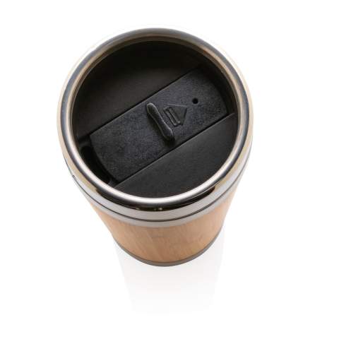 Mug 450ml extérieur en bambou et intérieur en acier inoydable 304. Garde le chaud jusqu’à 3h et le froid jusqu’à 6h.<br /><br />HoursHot: 3<br />HoursCold: 6