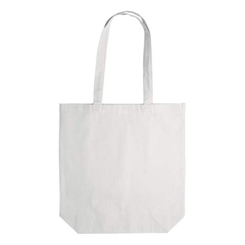 Sac longues anses avec soufflet en coton de qualité lourde. Idéal pour les activités promotionnelles et les utilisations quotidiennes, ce sac certifié OEKO-TEX® est un choix au développement durable.