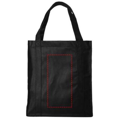 The Liberty tote bag is non-woven and has a supportive bottom board, making it a versatile and solid tote bag. The large main compartment provides enough space to store various items, and the 25.4 cm long handles make this bag easy to carry. Besides all this, the large printing areas are ideal for maximum visibility of any logo. Resistance up to 12 kg weight.   
