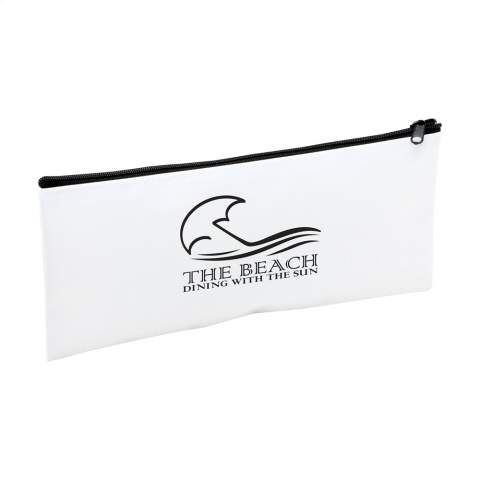 Pencil case made from sturdy 420 D polyester with zip.