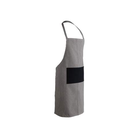 Die Ukiyo Aware™ 280gr rCotton-Deluxe-Schürze im One-Size Design erfüllt alle Anforderungen einer modernen Alltagsküche, ohne auf Schönheit oder Spaß zu verzichten. Die verstellbaren Träger sorgen für die richtige Passform. Die Fronttasche hält Ihre notwendigen Gegenstände. Die Schürze besteht aus recycelter Baumwolle mit AWARE™ Tracer, der die Verwendung tatsächlich recycelter Materialien bestätigt. Zudem werden 2% des Erlöses jedes verkauften Impact-Produkts mit AWARE™ Tracer an Water.org gespendet. Wir weisen darauf hin, dass die dunklen Streifen der Schürze durch das Druckbild Ihre Logos hindurch schimmern.