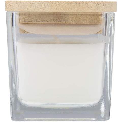Améliorez votre intérieur avec cette bougie parfumée en paraffine, joliment présentée dans un pot en verre carré avec un couvercle en bambou. Trois parfums attrayants sont disponibles : pomme croquante (vert), cerise sucrée (rouge) et vanille chaude (blanc). Chaque bougie offre un arôme douillet et accueillant dans n’importe quelle pièce. Parfaite pour se détendre à la maison ou pour offrir comme cadeau attentionné. Poids de la bougie : 40 grammes. Durée de combustion : 8 à 12 heures.