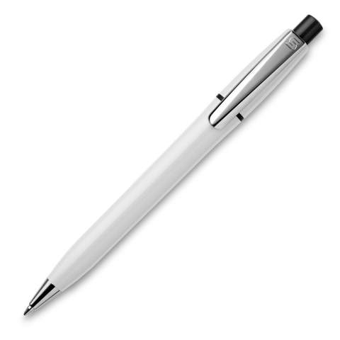 Le très élégant stylo bille Semyr de couleur opaque avec anneau coloré, poussoir et avec clip chromé. Le stylo est équipé avec une cartouche Jumbo pouvant écrire jusqu’à 4.5 km. Le stylo est fabriqué en Europe en plastique ABS. À partir de 5.000 pièces, vous pouvez choisir vos propres couleurs.