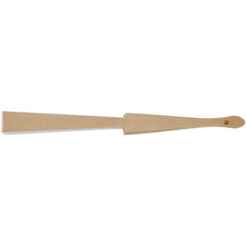 Handfächer aus Holz und Polyester erhältlich in einer breiten Farbpalette.