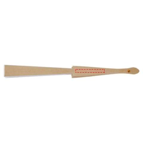 Handfächer aus Holz und Polyester erhältlich in einer breiten Farbpalette.