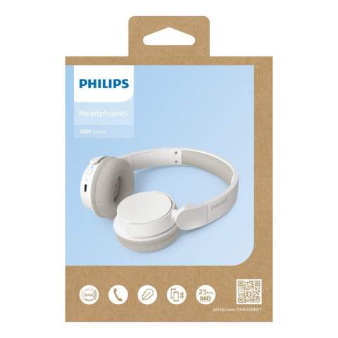 Légers, confortables et pliables, ces écouteurs sans fil sont parfaits pour une utilisation quotidienne. La technologie Dynamic Bass offre des basses plus profondes, même à faible volume. Avec jusqu'à 25 heures d'autonomie, vous pouvez écouter un large éventail de listes de lecture. Vous pouvez charger complètement les écouteurs en 2 heures via l'USB-C, et après 15 minutes de charge, vous pouvez écouter de la musique pendant une heure. Vous pouvez facilement avoir des conversations claires grâce au microphone intégré, et vous pouvez gérer les appels, régler le volume ou contrôler les fonctions de lecture via le bouton multifonction pratique situé sur l'oreillette droite.