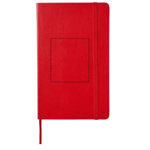 The Moleskine Classic soft cover notebook has a flexible cover in a range of bright colours. It has rounded corners, elasticated closure and ribbon bookmark. Contains 192 ivory-coloured squared pages.