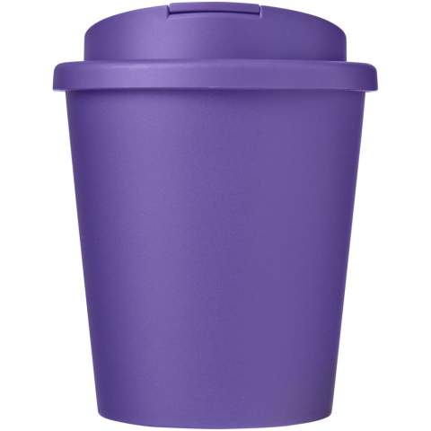 Double-wall insulated tumbler with a secure twist-on spill-proof lid. The lid clips closed to better prevent spillages, and is manufactured without silicone for a full recyclable mug. Volume capacity is 250 ml. You can mix and match colours to create your perfect mug. Made in the UK. EN12875-1 compliant, dishwasher safe, and microwave safe. Packed in a recycled PE plastic bag.