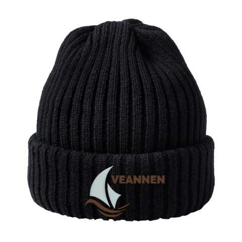 Kingcap knitted beanie with brim made of acryl, one size fits all
