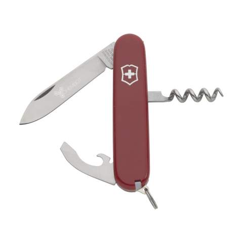 Original Swiss pocket knife from the Victorinox Officer's line: with ABS handle, connecting plates made of hard-anodised aluminium and tools made of 100% recycled steel. 6-pieces with 9 functions: knife, combi tool with can opener, bottle opener, wire stripper and screwdriver, corkscrew, keyring, tweezers and toothpick. Includes instruction manual and lifetime warranty on material and manufacturing defects. Victorinox knives are a worldwide symbol for reliability, functionality and perfection. Please note local rules may apply regarding the possession and/or carrying of knives or multitools in public. Each item is individually boxed.