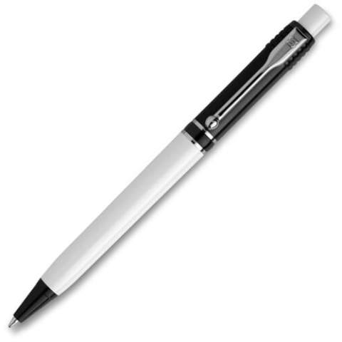 One of the most popular models of Stilolinea is the hardcolour Raja Colour ball pen with white body and coloured parts. The pen comes with a Jumbo refill with blue writing ink. The pen has a pusher mechanism and is made of metal and ABS, made in Europe. From 5.000 pieces own colour combinations possible. 
