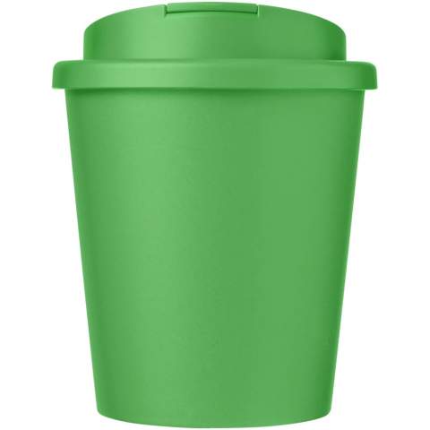 Double-wall insulated tumbler with a secure twist-on spill-proof lid. The lid clips closed to better prevent spillages, and is manufactured without silicone for a full recyclable mug. Volume capacity is 250 ml. You can mix and match colours to create your perfect mug. Made in the UK. EN12875-1 compliant, dishwasher safe, and microwave safe. Packed in a recycled PE plastic bag.
