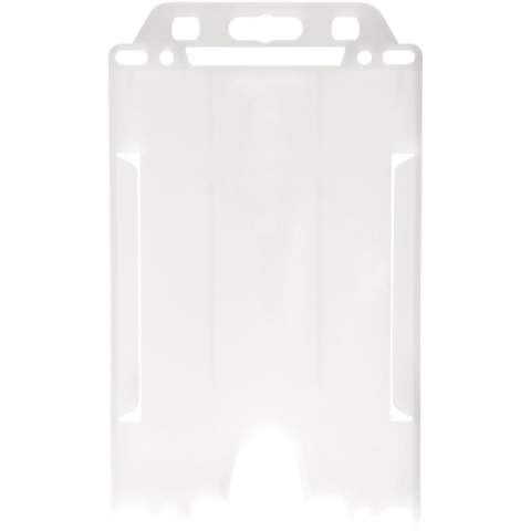 Porte-cartes de portrait en plastique recyclé. Idéal pour les expositions, les lieux de travail et les événements de réseautage. Convient aux laissez-passer de taille standard (carte de visite et carte de crédit). En raison de la nature du plastique recyclé, les nuances de couleur peuvent varier légèrement et il peut y avoir des taches de couleur. Fabriqué au Royaume-Uni.