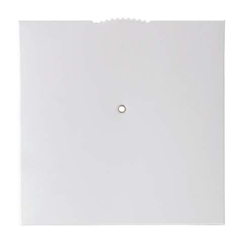 A paper parking disc which complies with the laws of France. There is a big print area on the back of the parking disc.