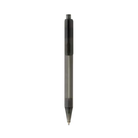 A new sophisticated member of the X pen family. Made with GRS (Global Recycle Standard) certified recycled materials. GRS certification ensures a completely certified supply chain of the recycled materials. Made with 100% recycled GRS certified recycled polyester. Perfect for communicating your brand message. Including ca. 1200m writing length German Dokumental® blue ink refill with TC-ball for ultra smooth writing.