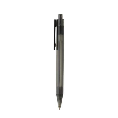 A new sophisticated member of the X pen family. Made with GRS (Global Recycle Standard) certified recycled materials. GRS certification ensures a completely certified supply chain of the recycled materials. Made with 100% recycled GRS certified recycled polyester. Perfect for communicating your brand message. Including ca. 1200m writing length German Dokumental® blue ink refill with TC-ball for ultra smooth writing.