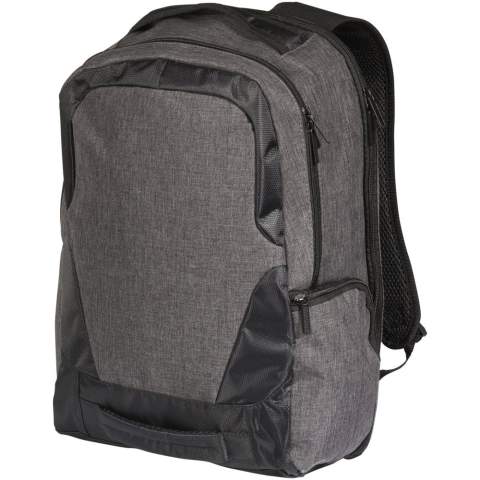 Een slanke, 17 inch laptoprugzak met USB poort en kabel. Uitgerust met RFID bescherming in zijvak en extra ritsvakken. De handgrepen aan de boven en voorkant en de gewatteerde schouderbanden zorgen ervoor dat je hem makkelijk kunt dragen. Er kunnen kleine variaties voorkomen in de kleur van het eigenlijke product, vanwege de aard van de kleurstoffen, de weefsels en de bedrukking.