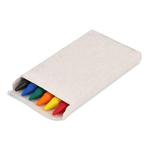 Ein Set mit 6 Buntstiften, hübsch verpackt in einer recycelten Milchkartonschachtel. Dieses Set ist ideal für kreative Projekte zu Hause, in der Schule oder unterwegs und eignet sich perfekt für Kinder und die gerne zeichnen und malen. In Kombination mit dem Öko-Digitaldruck ist es eine nachhaltige Option, die sowohl Spaß macht als auch umweltbewusst ist.
