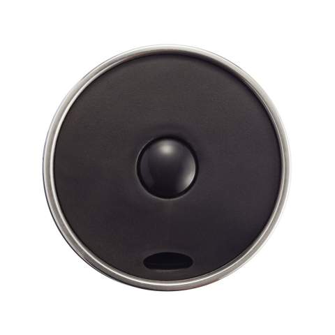 Mug 350ml, extérieur en acier inoxydable 201, intérieur en PP, couvercle vissé avec fermeture unique à bouton poussoir pour éviter les fuites. Peut être utilisé avec une seule main. Garde les boissons chaudes jusqu'à 3h et froides jusqu'à 6h. Modèle déposé®<br /><br />HoursHot: 3<br />HoursCold: 6