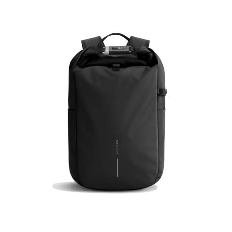 Le nouveau sac à dos antivol Urban est le compagnon de voyage idéal, garantissant sécurité et commodité. En enroulant le compartiment principal et en le sécurisant à l'aide de la serrure à combinaison renforcée, le sac à dos offre une fermeture complète, qui peut également être utilisée pour verrouiller le sac autour d'un objet fixe. Poches cachées au dos. Le sac est équipé d'une poche latérale pour bouteille d'eau. À l'intérieur, des compartiments rembourrés accueillent un ordinateur portable de 16 pouces et des poches en filet permettent d'organiser vos articles essentiels. Fabriqué avec du polyester recyclé Aware™ traçable et fini avec un revêtement PU résistant à l'eau au toucher doux. 11 % de contenu recyclé. Modèle déposé®.<br /><br />FitsLaptopTabletSizeInches: 16.0<br />PVC free: true