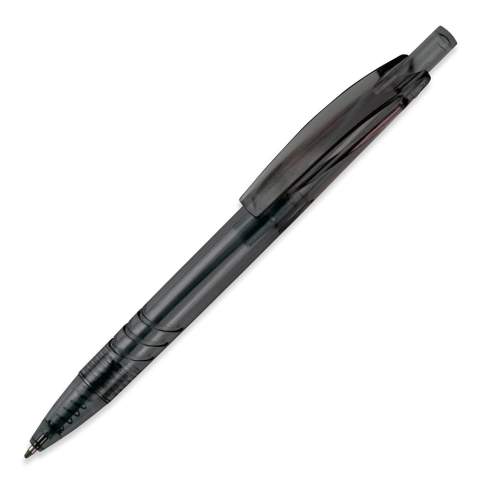 Ce stylo à bille transparent est fabriqué à partir de bouteilles PET recyclées. Un choix durable dans des couleurs transparentes. Avec une recharge d'écriture bleue en plastique x20 pour 2,5km d'écriture. 