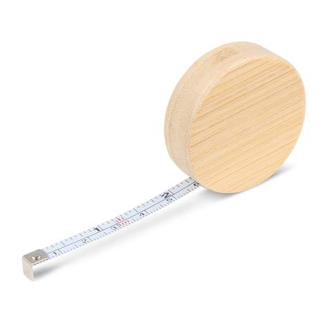 The bamboo tape measure is both functional and sustainable. With its bamboo casing, it's an eco-friendly choice for accurate measurements. This versatile tool offers convenience with a conscience, making it perfect for eco-conscious DIY enthusiasts.