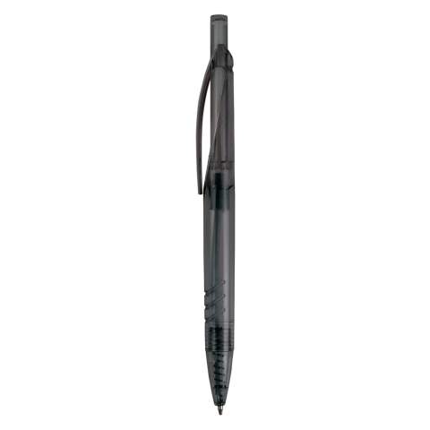 Ce stylo à bille transparent est fabriqué à partir de bouteilles PET recyclées. Un choix durable dans des couleurs transparentes. Avec une recharge d'écriture bleue en plastique x20 pour 2,5km d'écriture. 
